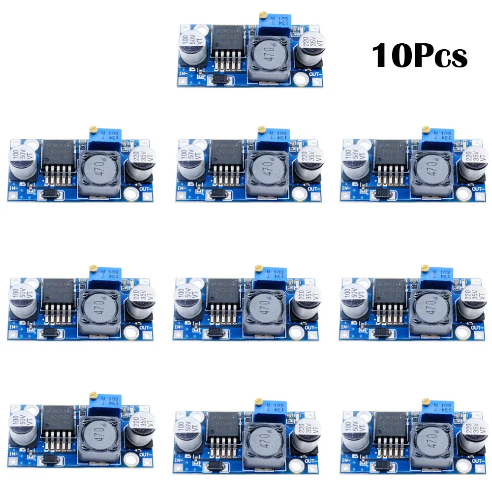 1-10Pcs LM2596 Step-Down Module DC-DC Adjustable Buck Converter Voltage Regulator Conversion Power Supply Module LM2596