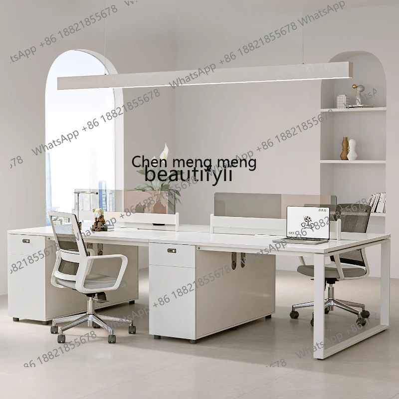 

Staff Staff Computer Desk Card Space Office Desk Simple Modern Workstation Desk