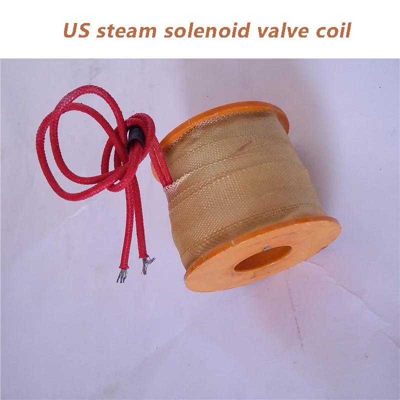 1/2/3PCS US Steam Solenoid Coil 2L High Temperature Steam Coil US-25 US-40 Full Copper Coil 220V 24V