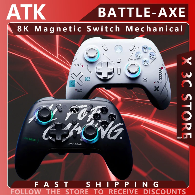 

ATK Battle-Axe Геймпад Беспроводной игровой контроллер Elite Hall Trigger Джойстик Механические тактильные кнопки Переключатель Android IOS В НАЛИЧИИ