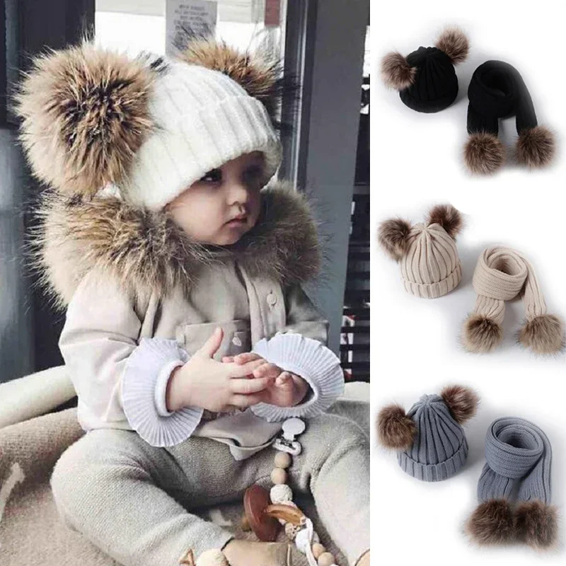 Рисунок 2 - детские зимние вязаные шапки-бини