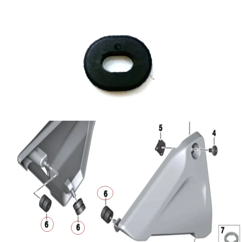 

3X for BMW R1200GS ADV R1250GS K50 K51 K53 K54 battery cover rubber GROMMET