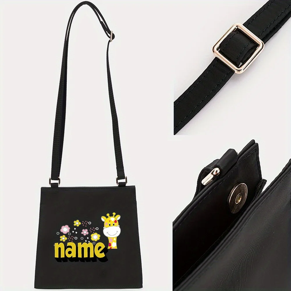 Personalized Customization Name Women's Fashionable Crossbody Bag Shoulder Bag Commuting Storage Bag