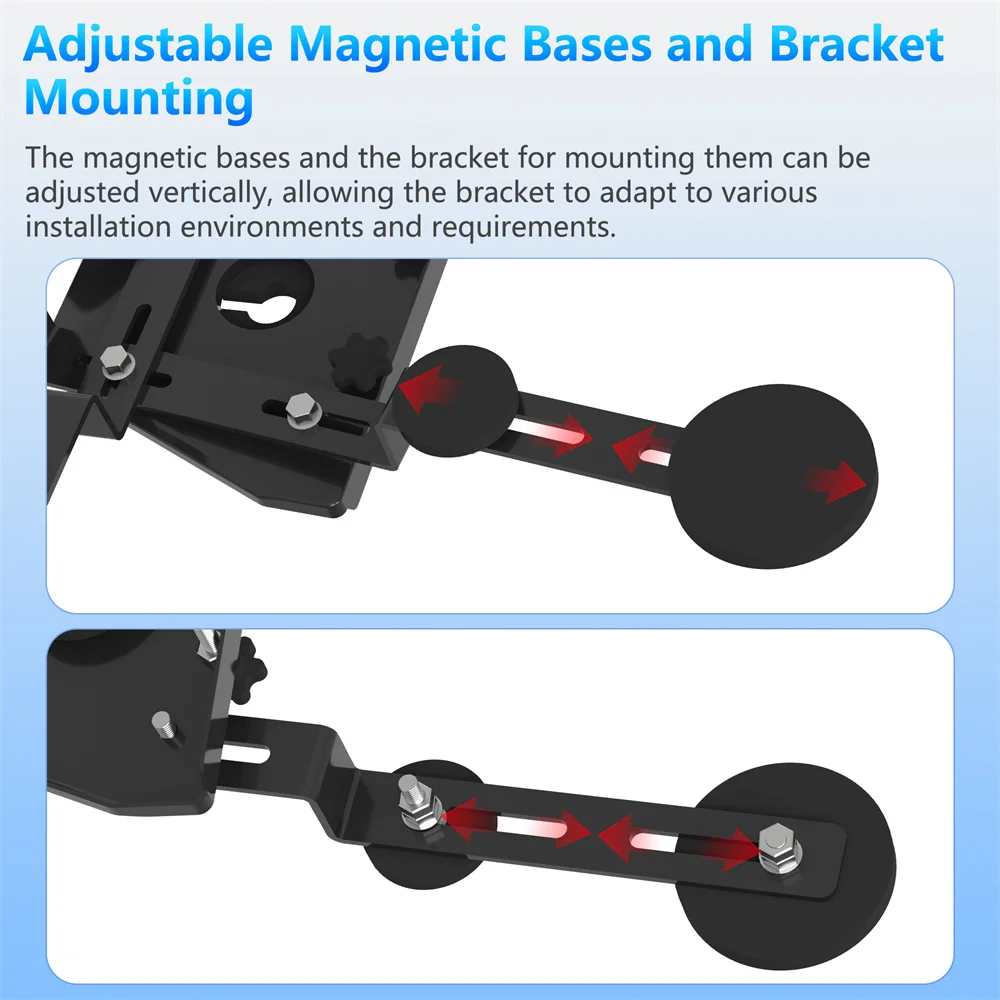 Imagem -04 - Suporte Magnético para Teto Starlink Gen Kit de Internet para Rvs e Carros 12 Bases Magnéticas Compatível com o Prato Starlink Gen3 v3