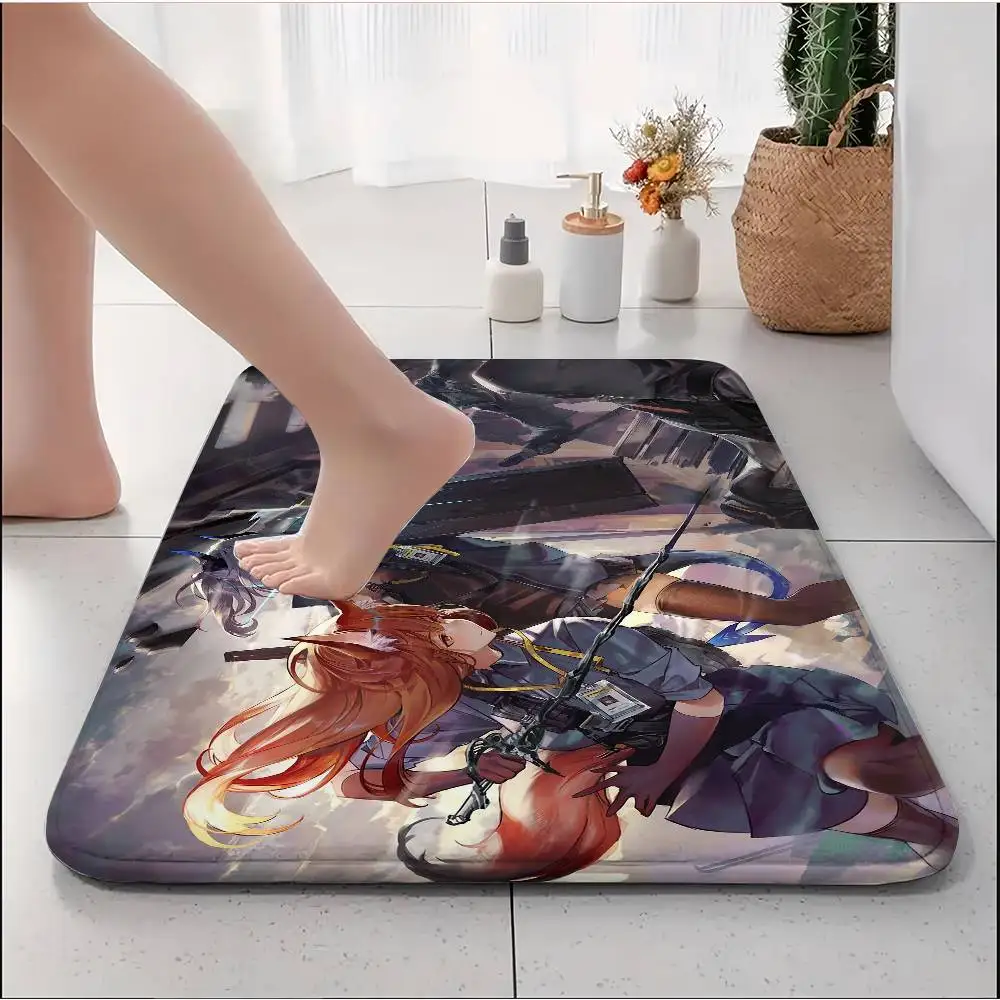 

A-Arknights Floor Mat Printed Large Carpets Room And Bedroom Carpets Bathroom Anti Slip Door MATS Small Carpets