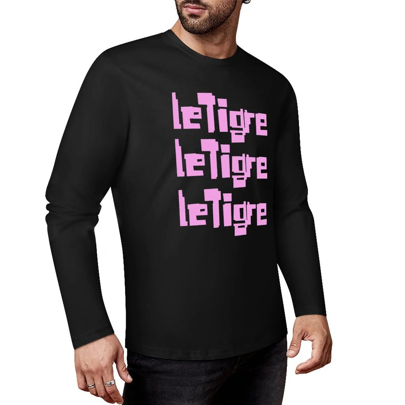 LE TIGRE DESIGN Long T-Shirt T-shirt for a boy cute clothes plain t-shirt sweat shirt mens t shirts casual stylish