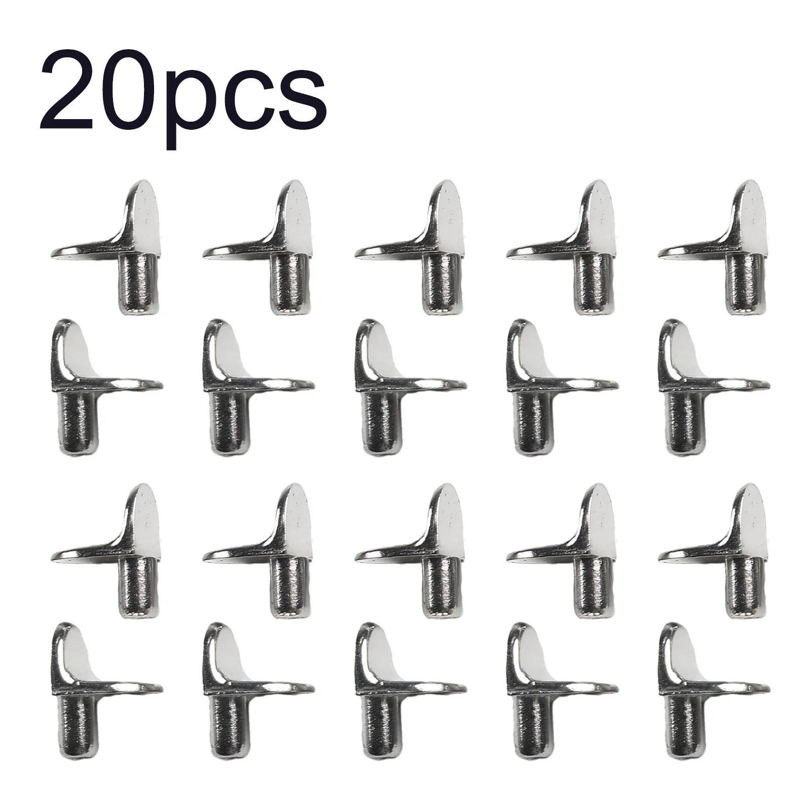 20pcs L-Shaped Shelf Support Studs Pegs Pins Plug 5mm Cabinet Seperator Wooden Glass Layer Board Furniture Bracket Holders