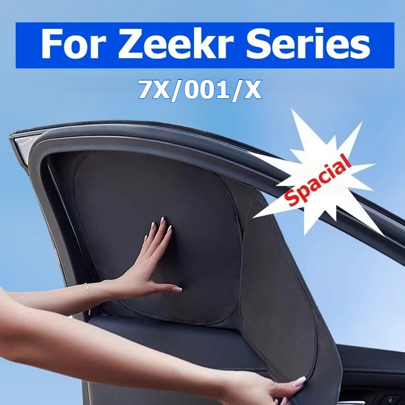 ل Zeekr 7X/001/X 2021-2025 الشمس الظل الجبهة الخلفية الجانب نافذة ظلة الزجاج الأمامي الشمس قناع التخييم في الهواء الطلق الملحقات الداخلية