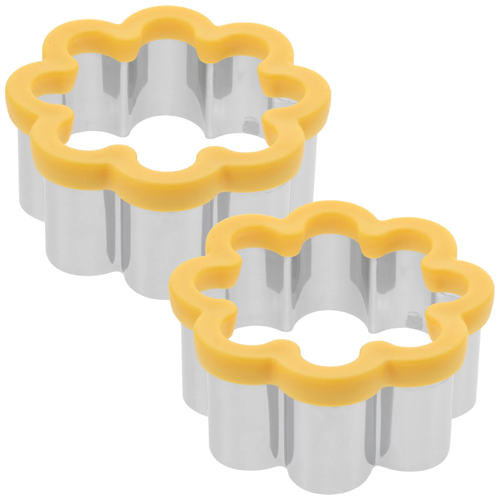 

2Pcs Flower Cookie Cutter Stainless Steel Baking Molds for Cookies Cakes Fried Eggs DIY Kitchen Tools Sugar Craft Festival