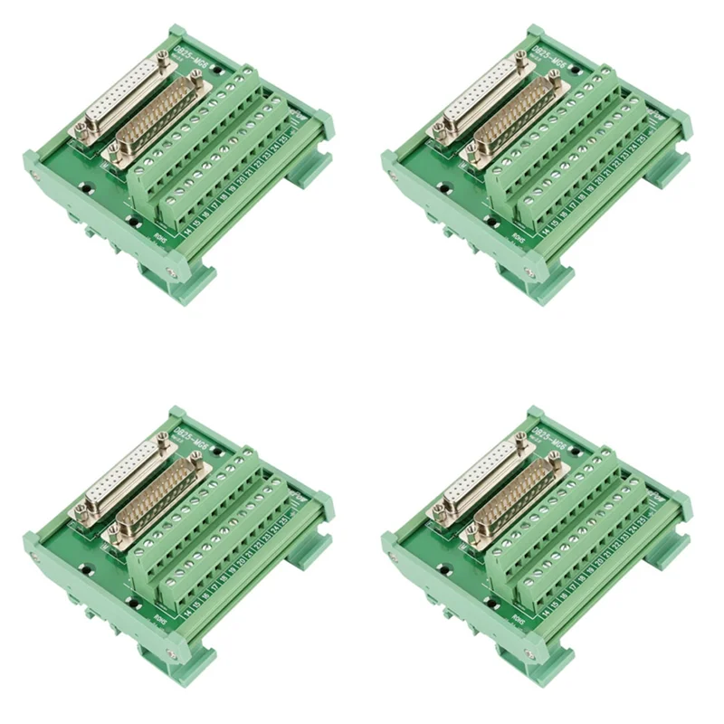 

AT05-4X DB25 DIN Rail Mount Interface Module Male/Female Connector Breakout Board