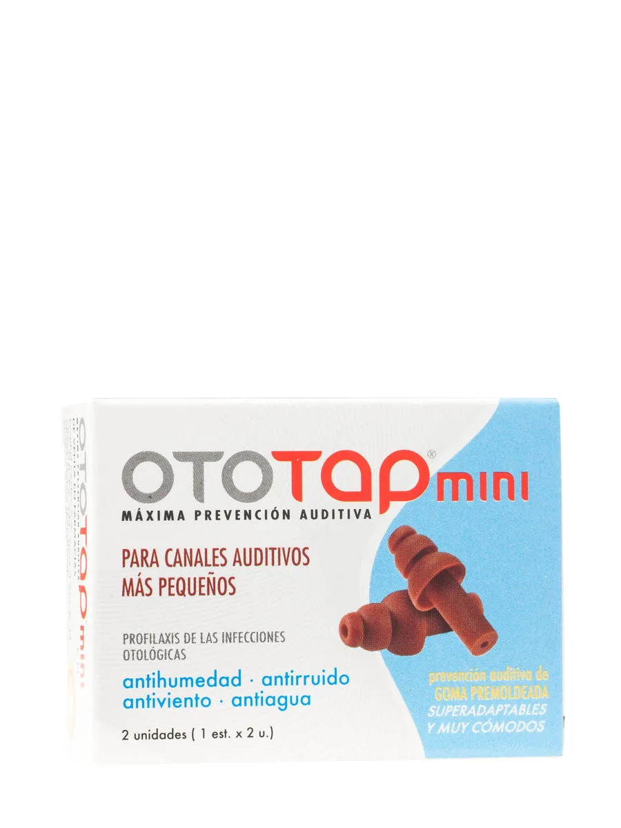 Oto-tap ear plugs mini rubber 2 pieces-maximum hearing protection