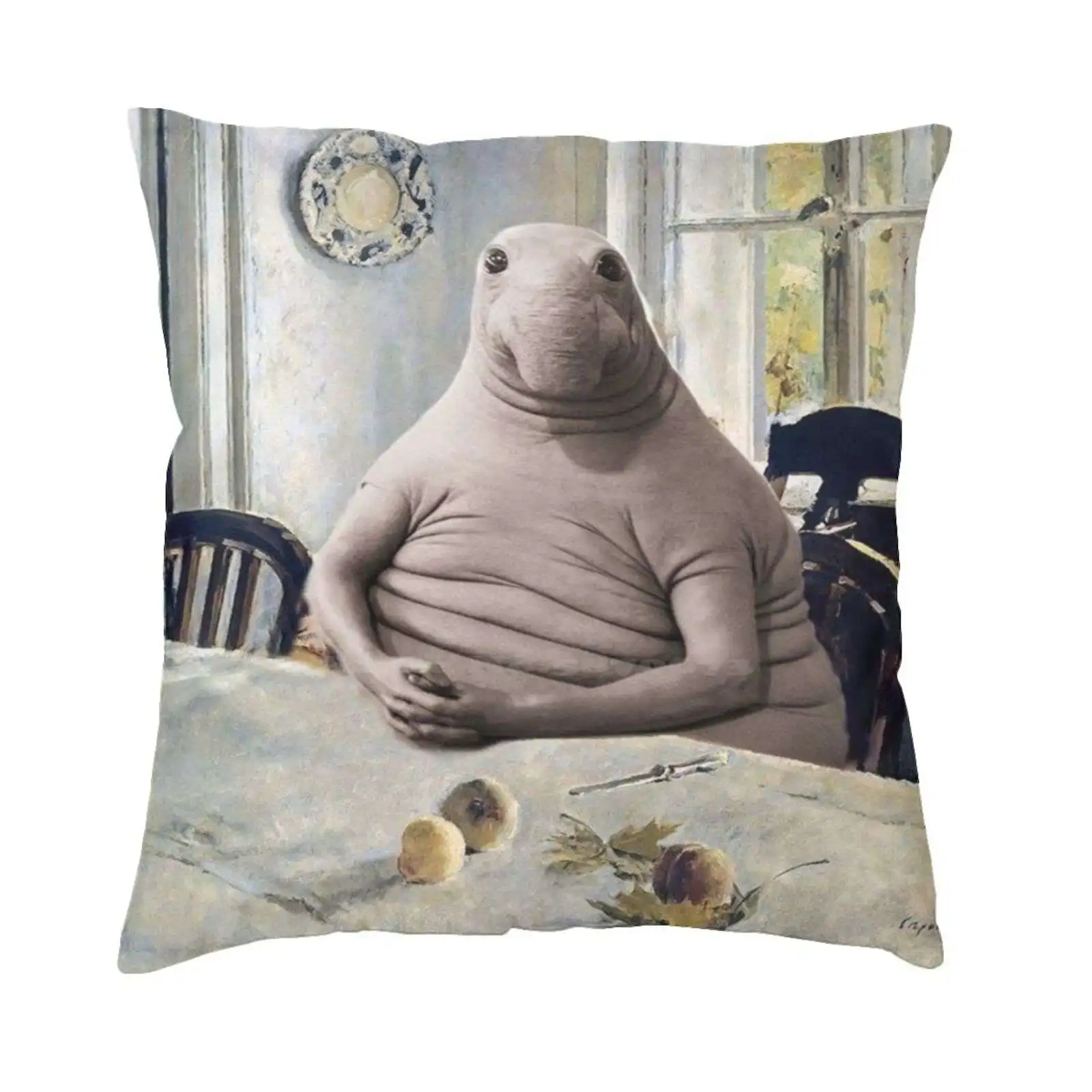 Zhdun Snorp Waiting For Dinner Fashion Sofa Throw Pillow Cover Pillowcase Homunculus Loxodontus Zhdun Snorp Snorp Meme Memes