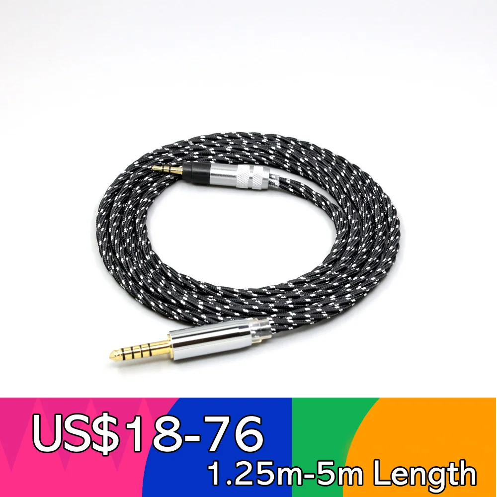 

OCC Mixed OFC Twisting Nylon Earphone Cable For Sennheiser Urbanite XL On Over Ear Headset Headphone LN008725