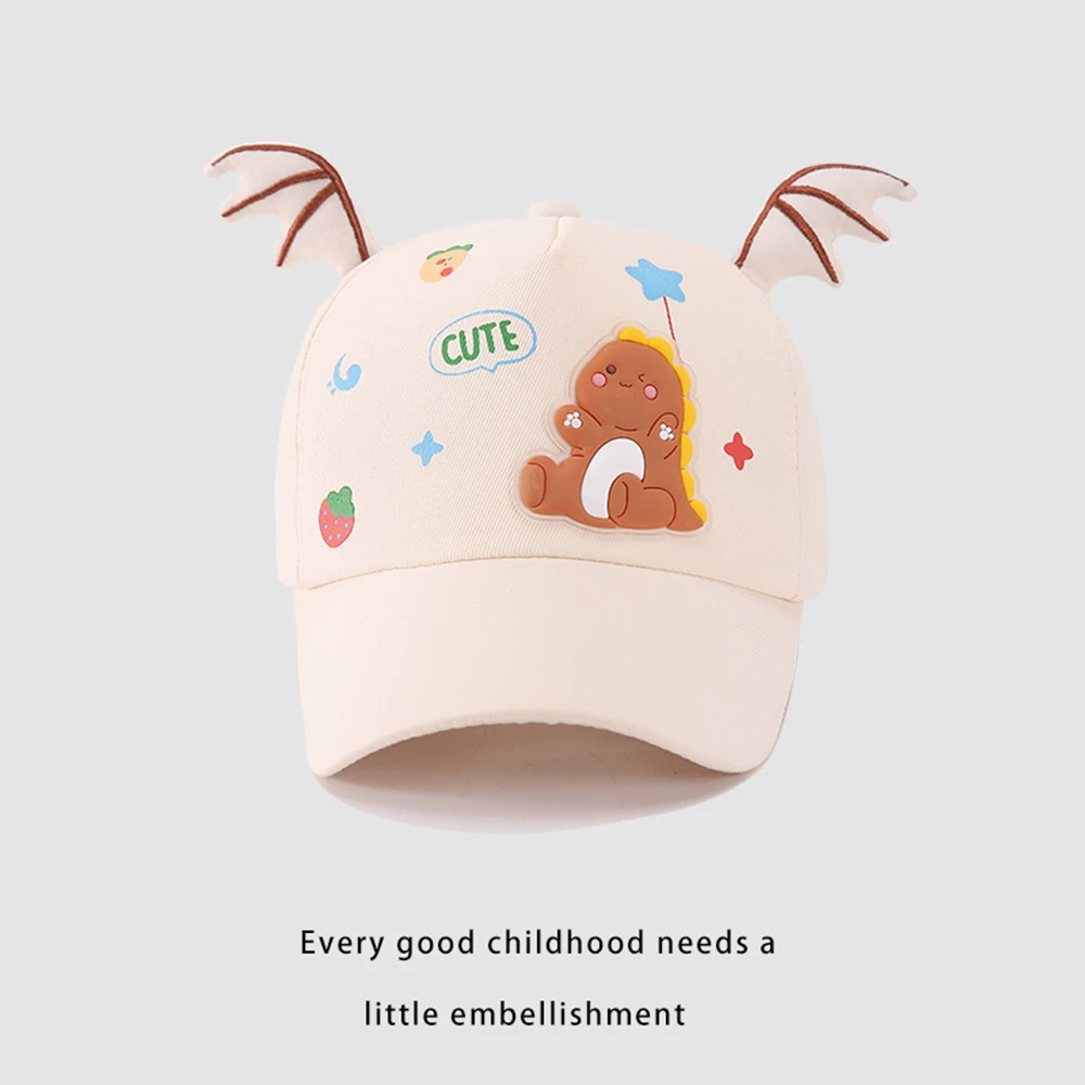 Baby Hats Spring New Printed Dinosaur Cartoon Peaked Caps Children's Super Cute Sunshade Baseball Caps