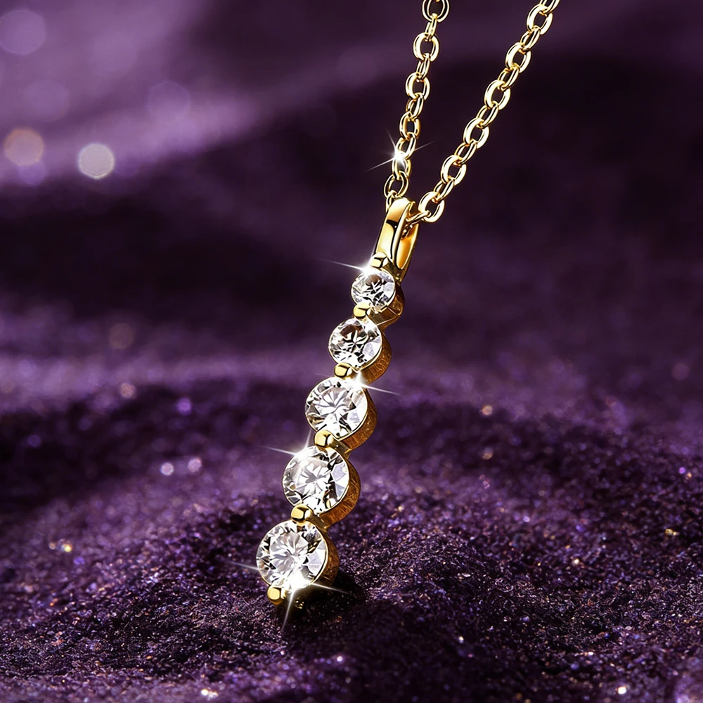 Thumbnail 4 - #17 Trending Moissanite Pendant Necklaces Right Now