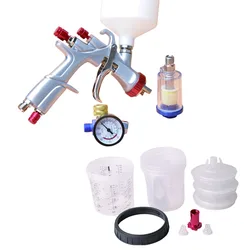 YT160 LVLP Air Spray Gun with Mixing Cup, Air paint gun with Disposable Paint Cup,YT160 Paint Sprayer for Car, House, Furniture