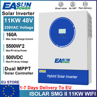 EASUN POWER 11KW 6.2KW 4KW Hybrid Solar Inverter 48V 24V 230V MPPT Solar Charge Controller Pure Sine Off Grid Inverter With WIFI
