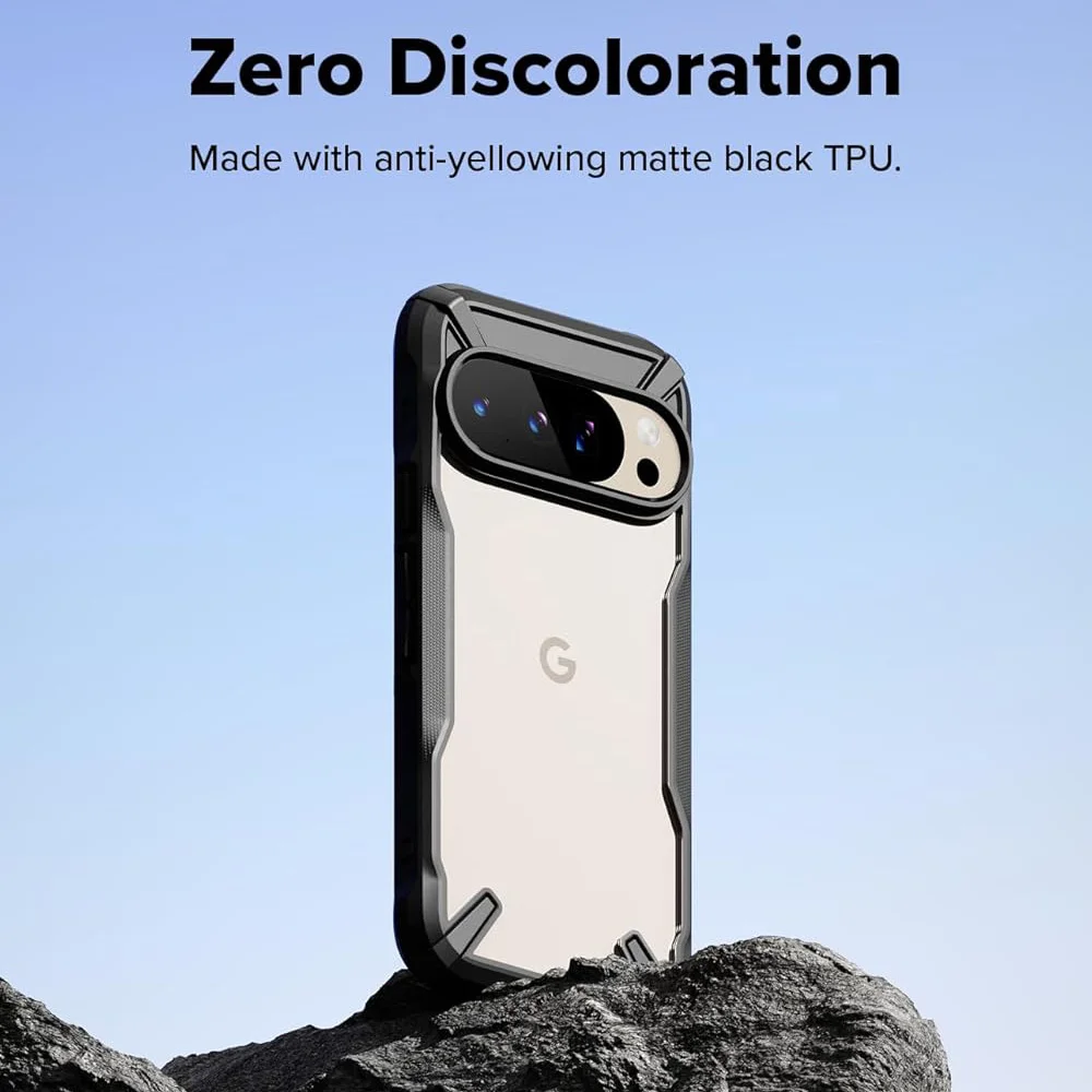 Etui Ringke Fusion-X do Google Pixel 10/10 Pro, miękka ramka TPU i przezroczysta, twarda tylna obudowa hybrydowa z obsługą MagSafe. — zdjęcie produktu 5