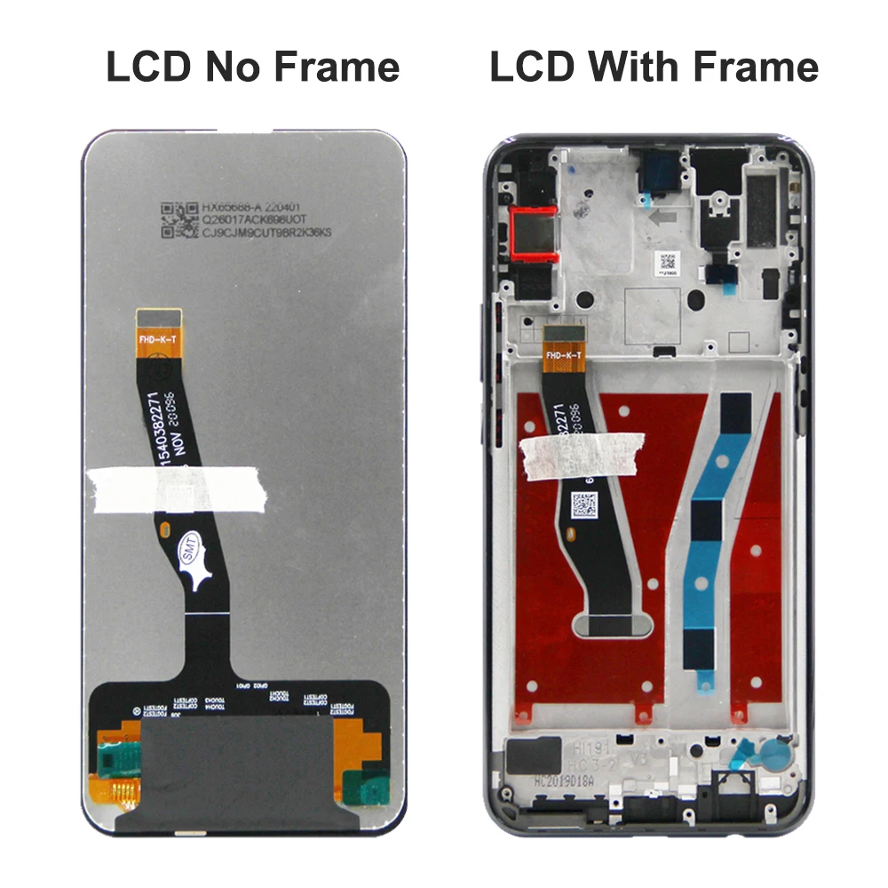 Screen for Honor 9X (Global) STK-LX1 Lcd Display Touch Screen for Honor 9X (China) HLK-AL00 HLK-TL00 Replacement with Frame