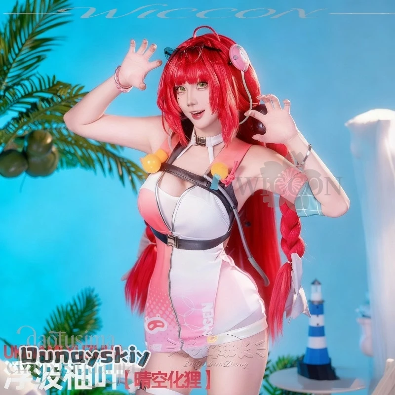 

D-yiy S@Ukinami Yuzuha Новый костюм Tanuki In Broad Daylight Косплей Аниме Игра Zenless Zone Zero Kawaii Одежда для плавания Комбинезон