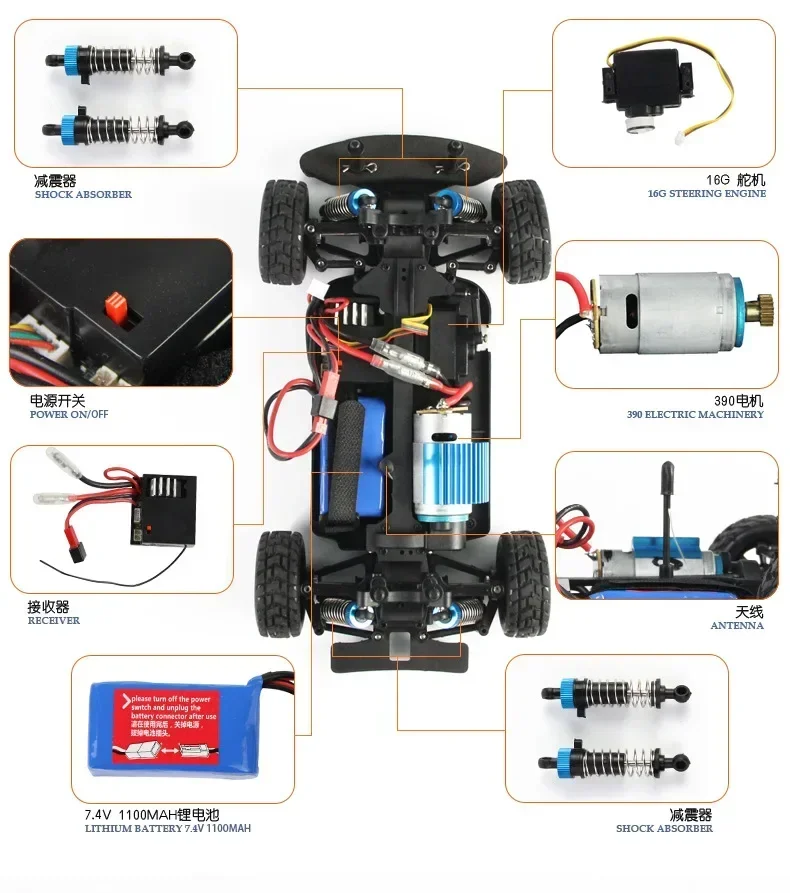 A949 A959 A969 A979 K929 1/18 RC Car Receiver/ESC A949-56 Part Receivers For Wltoys Off-road Spare Parts Accessory Components