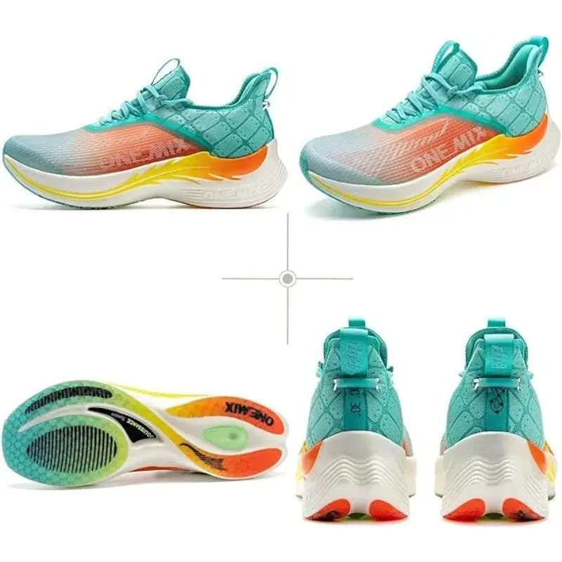 

ONEMIX Light Armor Unisex Carbon Fiber Plate Running Shoes Men's Road Running Shoes Marathon Running Shoes Wide with Arch Suppor
