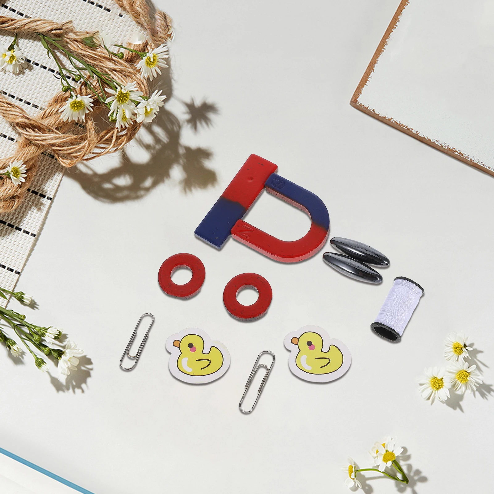 

1 set Magnetic Science Kit Kids Learning Toys Physics Experiments Educational STEM Play Magnetism Game Science Magnets Childrens