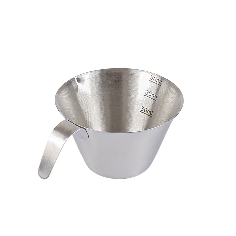 

Espresso Measuring Cup with Built in Scale Ounce and 304 Stainless Steel for Accurate For Coffee Brewing and Pouring