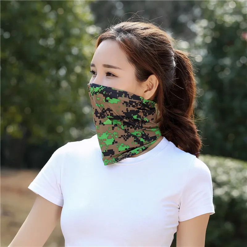 Summer Outdoor Sunscreen Scarf Quick Drying Multi-functional Magic Headband Bicycle Sports Breathable Neck Cover Riding Mask
