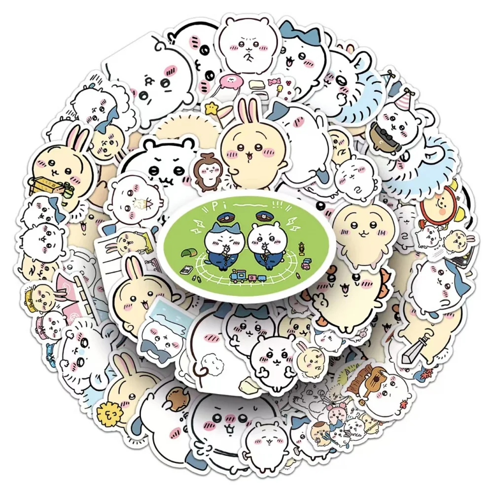 

Chiikaw Stickers Keychain Strap Cartoon Laptop Phone Phone Case Luggage Fridge DIY Decal Graffiti Waterproof Sticker Kid Toy