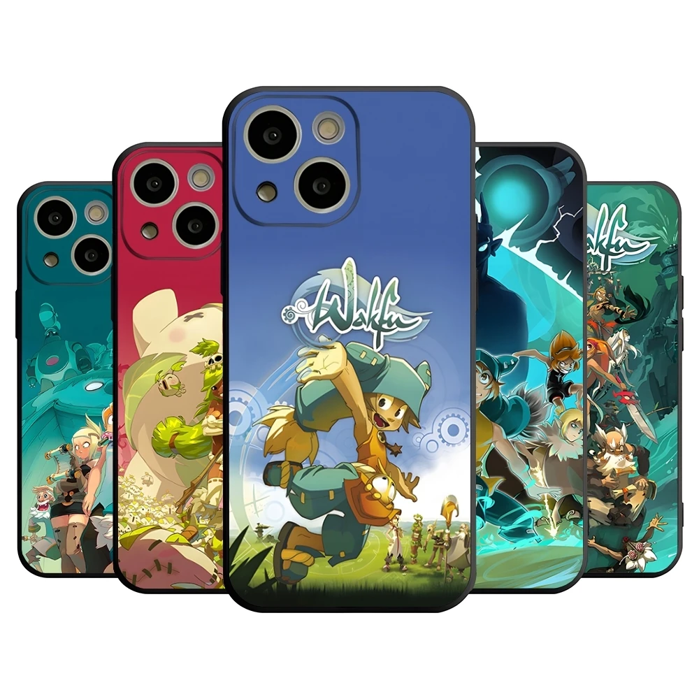 W-wakfu Gaming Phone Case For 14 Pro Max For Apple Iphone 16 15 Po Max 12 Mini 11 13 Pro Xr X Xs 8 7 Plus Back Cover