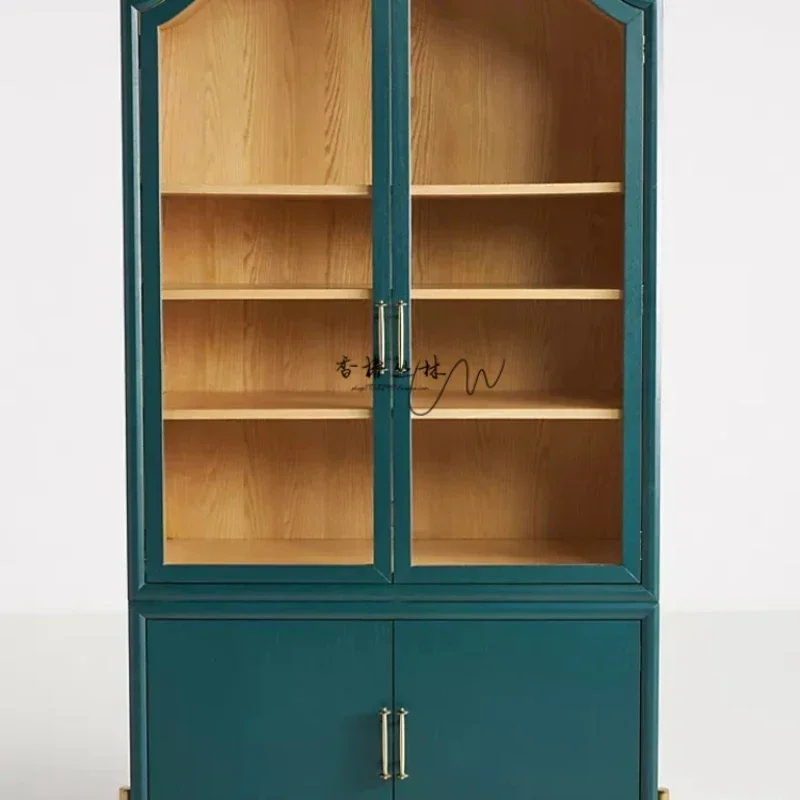 

Door Glass Sideboard French Entry Lux Living Room Wine Hallway Storage Display Cabinet