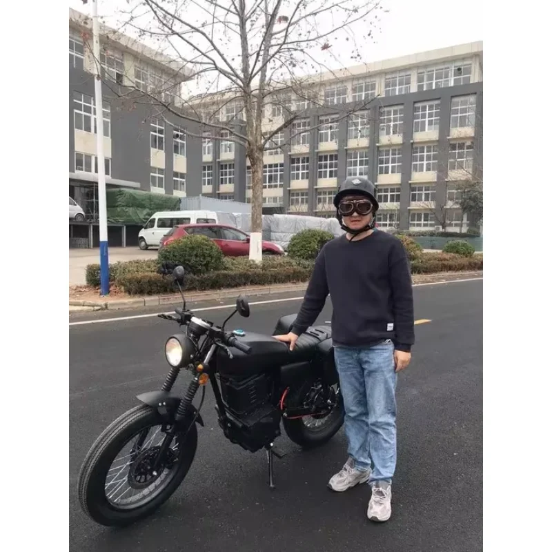 STLF Luyuan Motorcyclechina Preço de atacado Fantasia Vintage Elétrica Vintage Cafe Racersvelocidade 90km Max Range`100km Racer 3000w 7