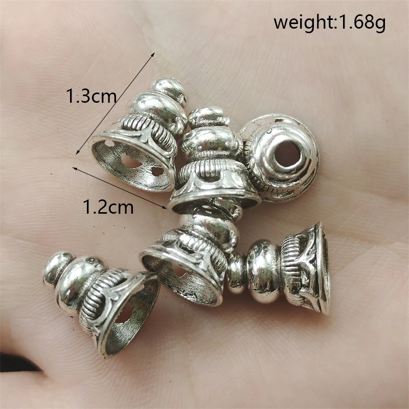 15pcs 3 Colors Alloy Bead End Caps Cone For Jewelry Findings Making Necklace Tassel Components Spacer Bead Accessories Materials