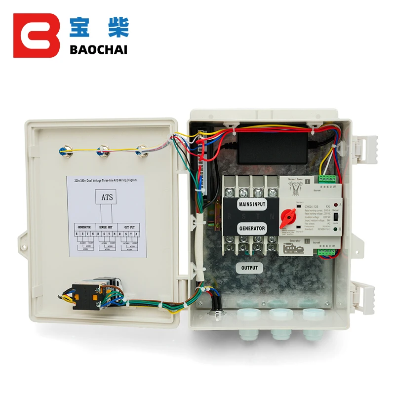 Generator ATS Control Box Single Phase Auto Start Stop Controller Module Gasoline Diesel Generator Spare Parts 220V 240V 10KW