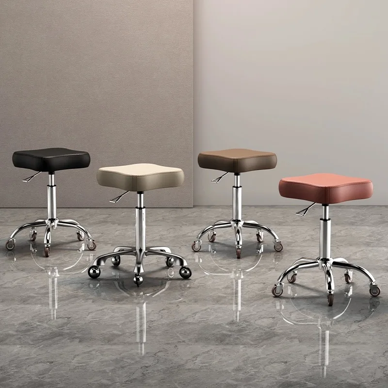 Beauty chair hair salon haircut stool Barber\'s chair hair salon rotary lifting round stool