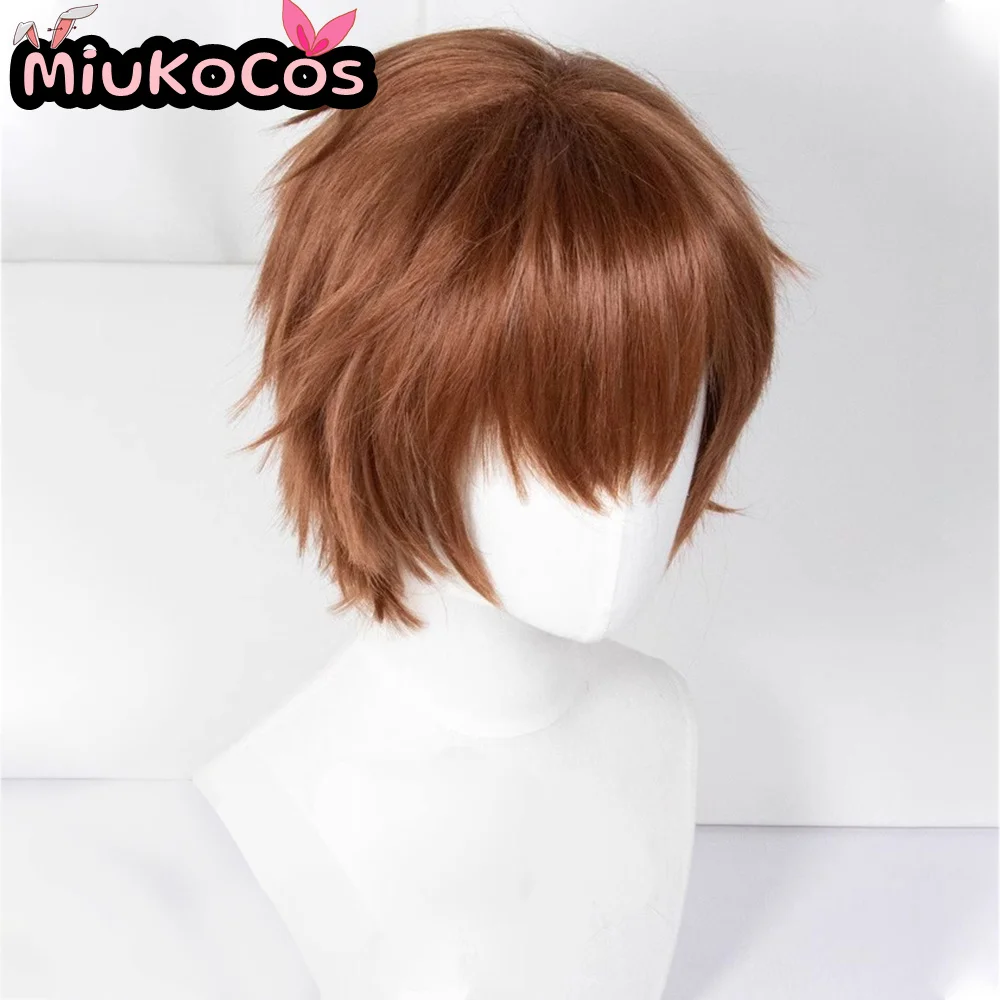 متوفر في المخزون Suzaku Kururugi شعر مستعار تأثيري MiukoCosplay أنيمي رمز Geass تأثيري