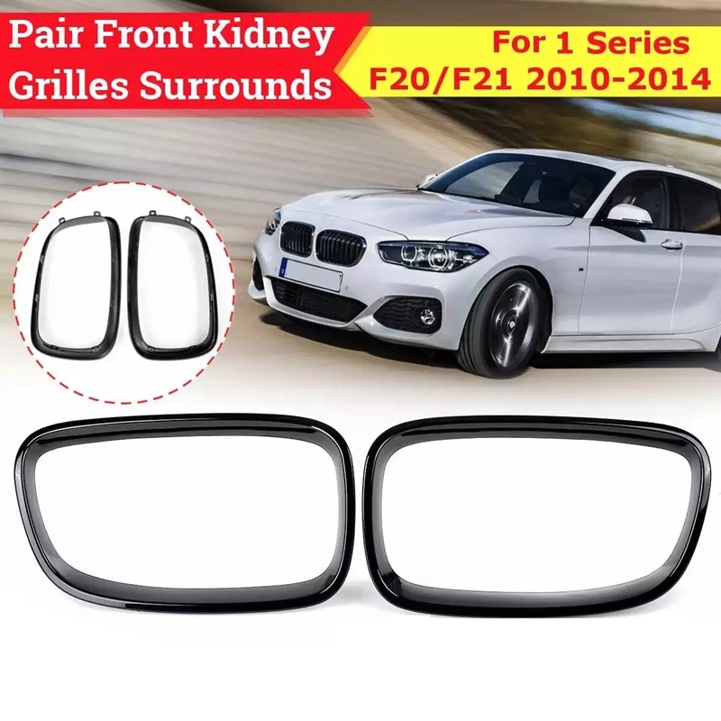 Car Front Bumper Kidney Grille Frame Replacement For-BMW 1 Series F20 F21 2010 2011 2012 2013 2014