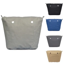 Waterproof Solid Canvas Insert Inner Lining Insert Zipper Pocket For Obag O Bag Handbag Bag Promotion