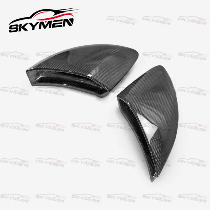 Car-styling Cup Style Carbon Fiber Side Scoop For Lotus Exige V6 Glossy Fender Vent Tuning Air Intake Duct Cover Trim Body Kit