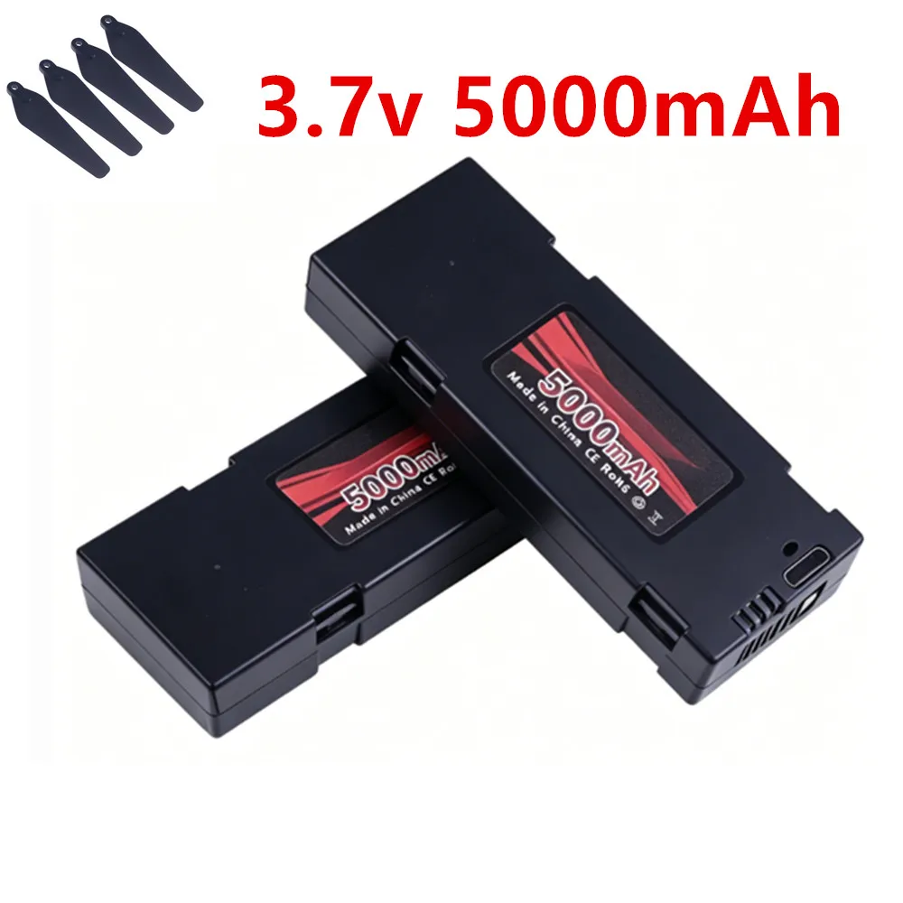 Batería lipo de 3,7 V y 5000 mAh para cuadricóptero RC E88 E88PRO E88MAX E525 E99 E99PRO P1 P5PRO K3 S1 P8 E100 S98 F185 F195