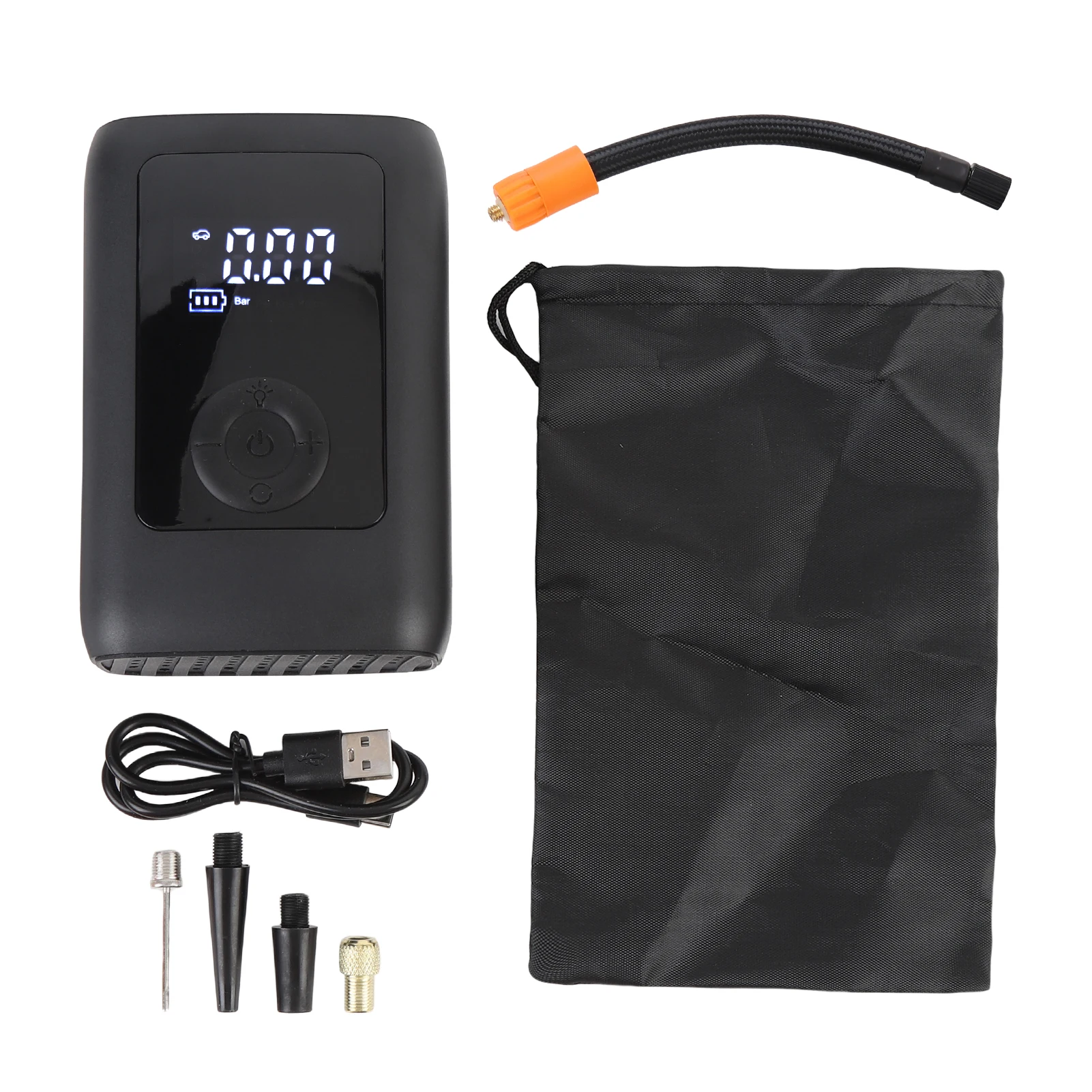 

Беспроводной автомобильный компрессор 153 PSI, портативный, для экстренной подкачки шин, для автомобиля, мотоцикла, велосипеда и других, с аккумулятором 4000 мАч.