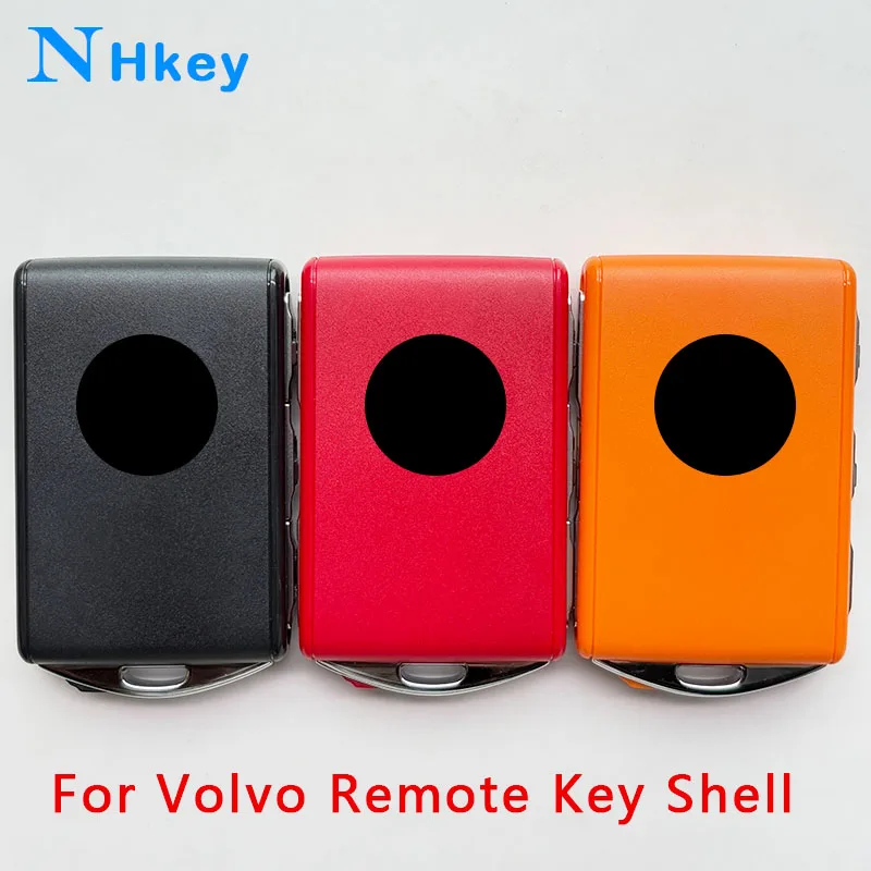 

NH key 4 buttons Remote Key Shell For Volvo Car Key XC90 S90 2016-2021 with logo and blade