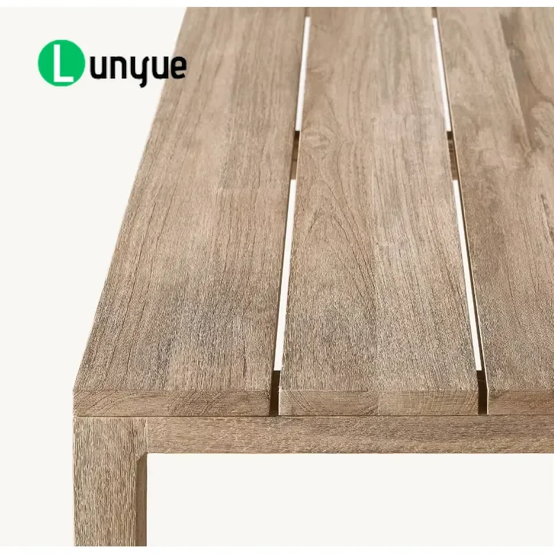 Modern Handcrafted Solid Teak Wood Outdoor Coffee Table High Quality Garden Furniture Durable Natural Finish for Patio Yard