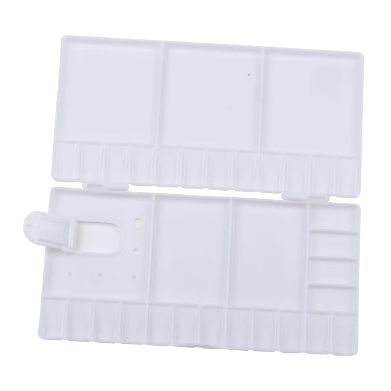 لوحة ألوان مائية فارغة للسفر مع فتحة إصبع مع غطاء للمبتدئين وصندوق تخزين الطلاء للدهانات الزيتية الأكريليكية للطلاب والأطفال