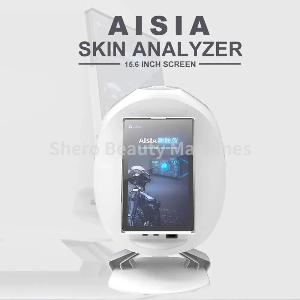 AISIA-Scanner facial avec caméra 3D, analyseur de peau, détection d'humidité du visage, analyse UV, machine d'analyse qualifiée ale AI, utilisation au spa, nouveau