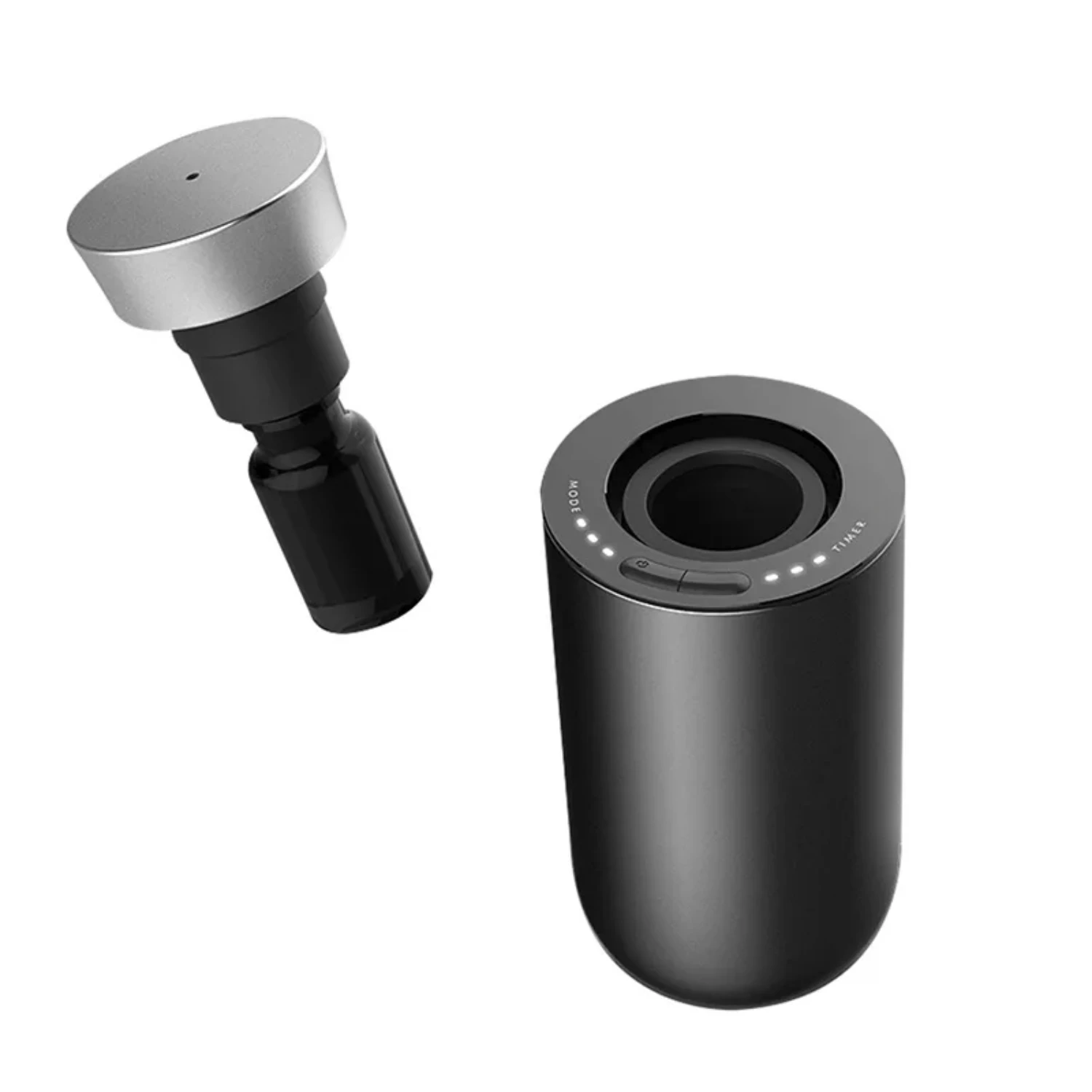 Diffusore senza acqua per auto Guscio in alluminio Purificatore d'aria portatile Diffusore di profumo Nebulizzatore Nessuna macchina per profumo d'acqua Silenzioso