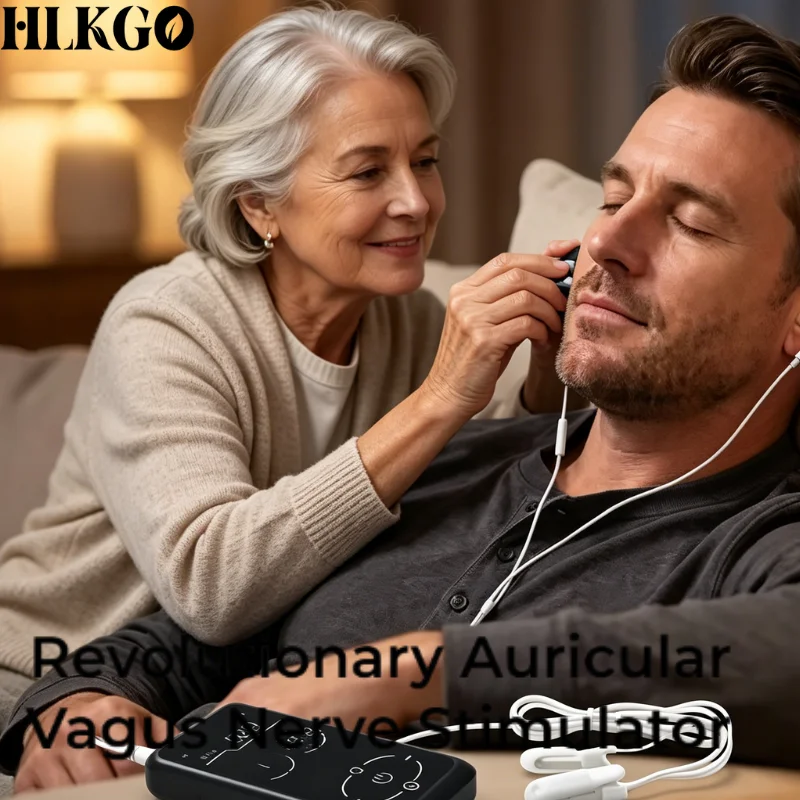 Clip de Oreja para Estimulación del Nervio Vago, para Restaurar la Calma, Dormir Mejor, Aliviar el Estrés, Controlar la Ansiedad y Ayudar a la Mindfulness