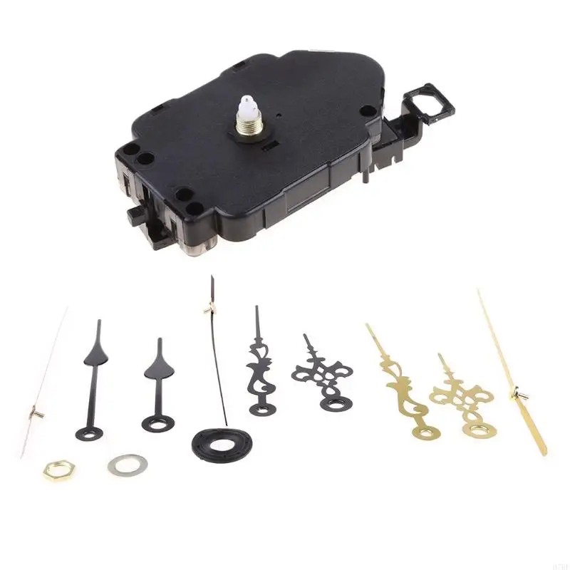 H7BF Silent Wall Pendulum Clock Movement Mechanism DIY Replacement Repair with 3 Different Pairs Hands