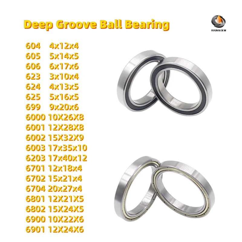 1Pcs Bearing ABEC-7 Ball Bearing 608 8x22x7 6000 6001 6002 6200 6201 6900 6901 6902 6903 6800 6801 6802 6803 6804 6805 6806